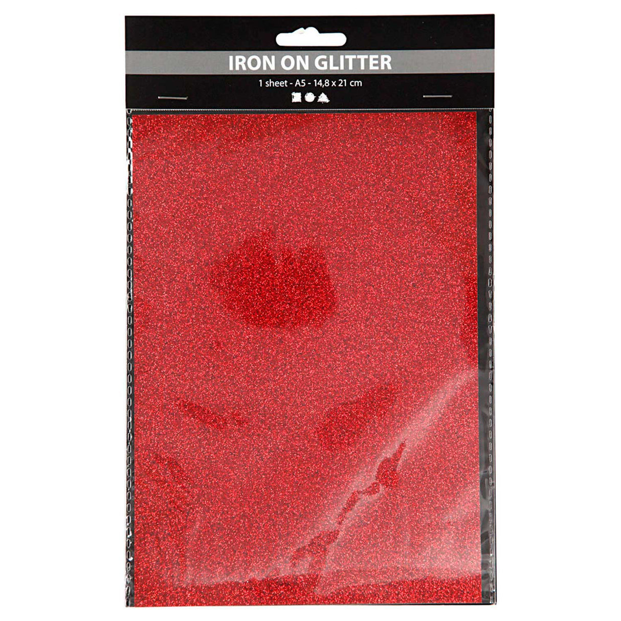 Irgon foil Glitter red, A5