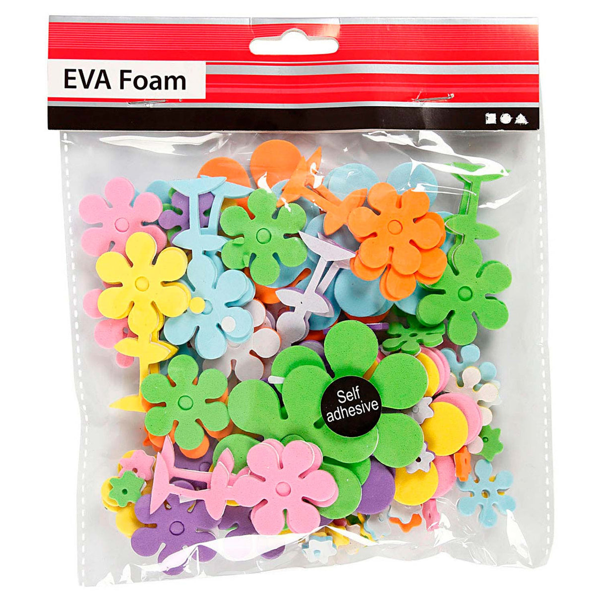 Foam shapes flowers, 100th.