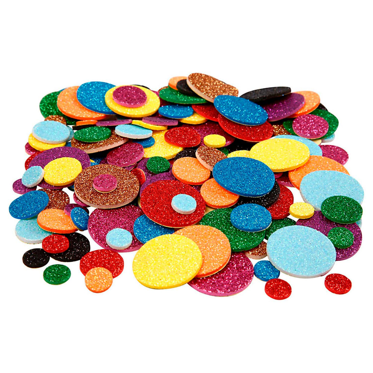 Forme de mousse Cercles de paillettes, 150e.