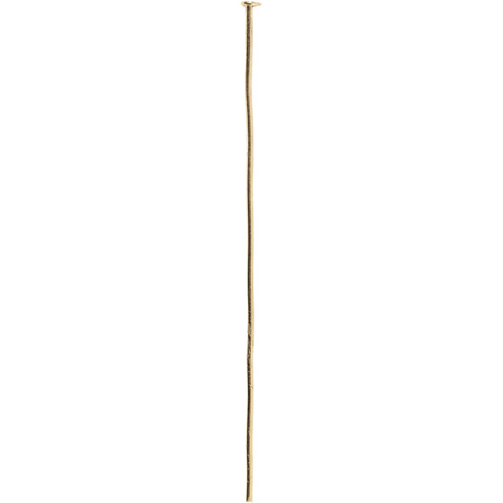 Creativ company head pin, l: 50 mm, gold, 30 pieces 1 box