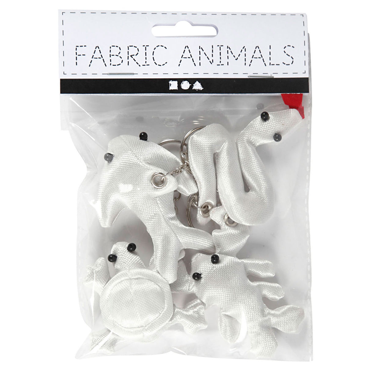 Creativ Company Dieren Keychains z Textielu, 4..