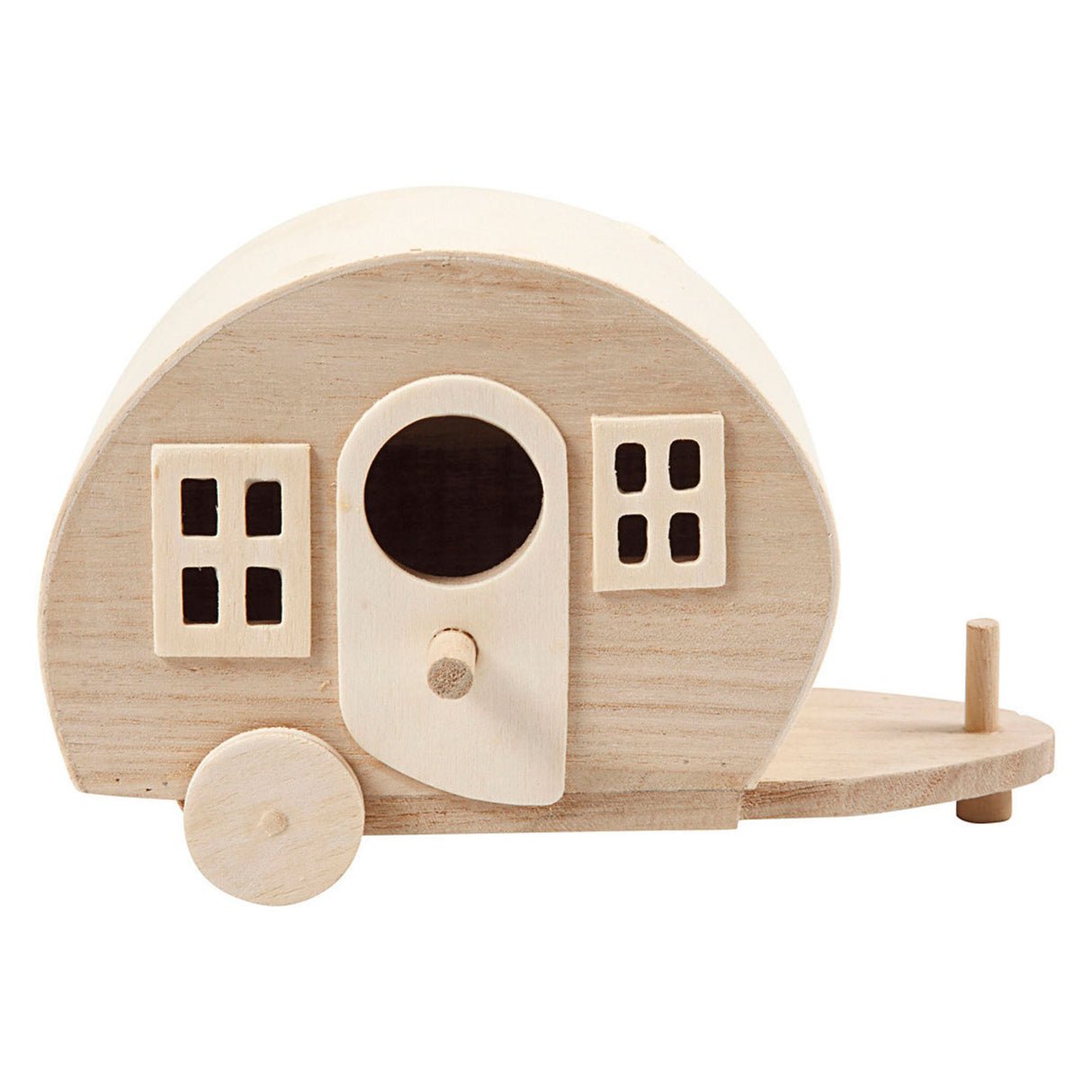 Decorate wooden caravan