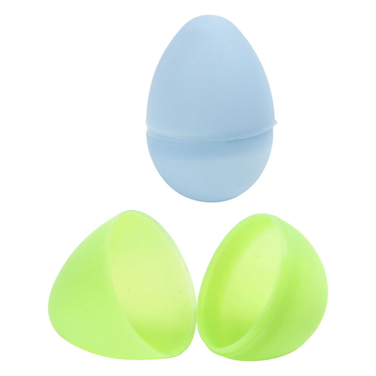 Plastic eggs colored, 12st.