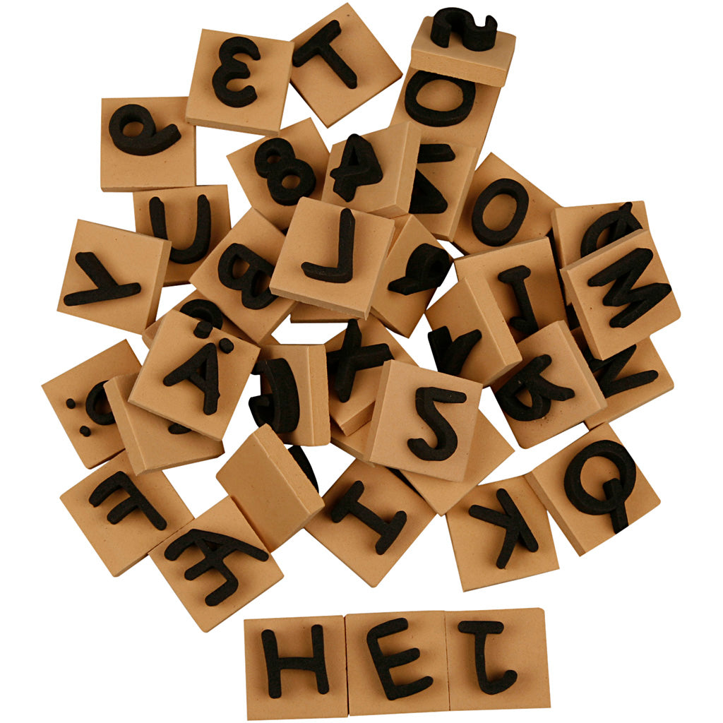 Foam stamp set, 42dlg.