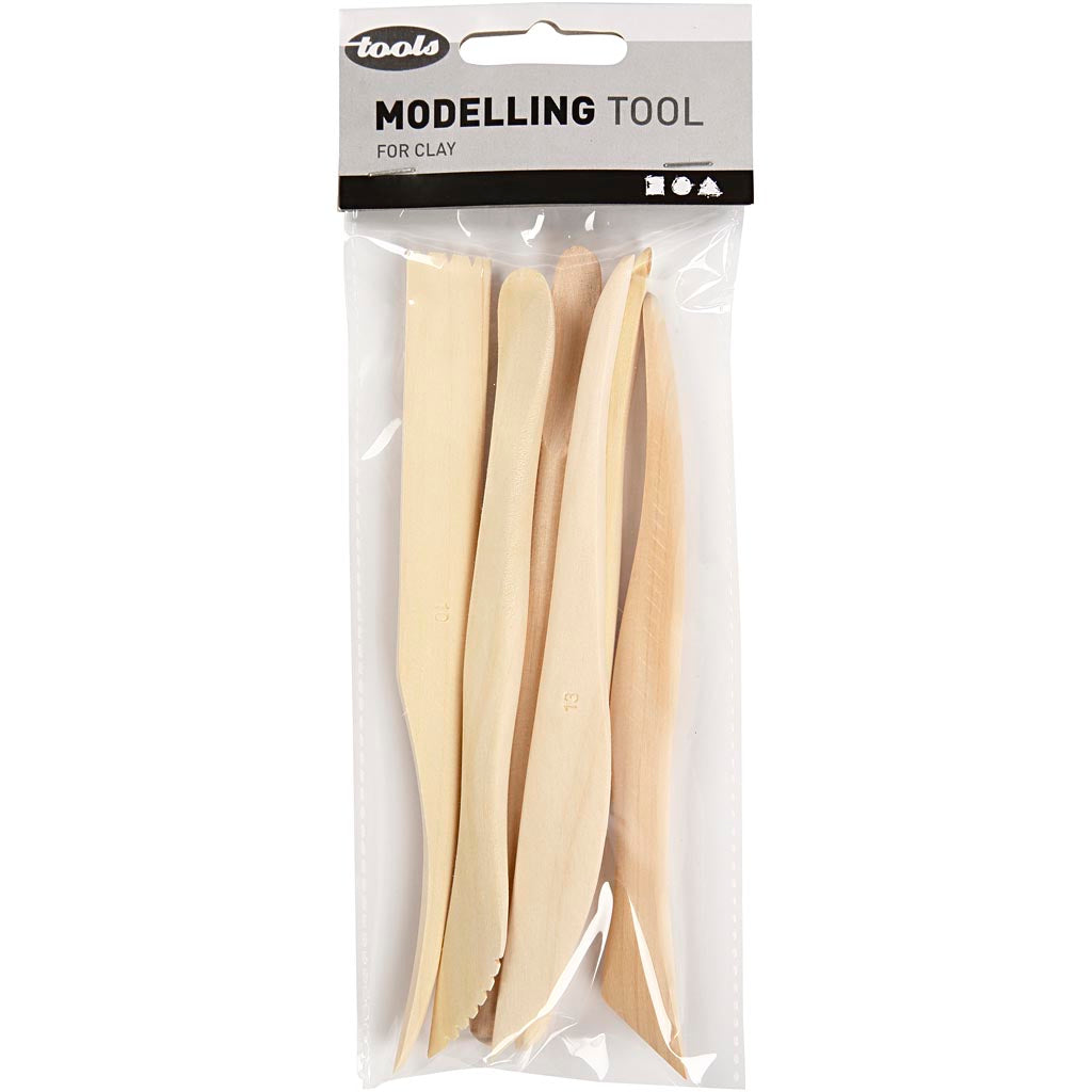 Creativ Company Modeling Tool Set Wood, 6dlg.