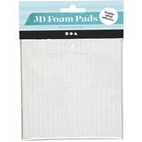 Creativ Company 3D Foam pads White 5x5x1mm, 2 sheets