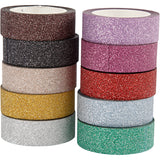 Glitter tape color, 10st.