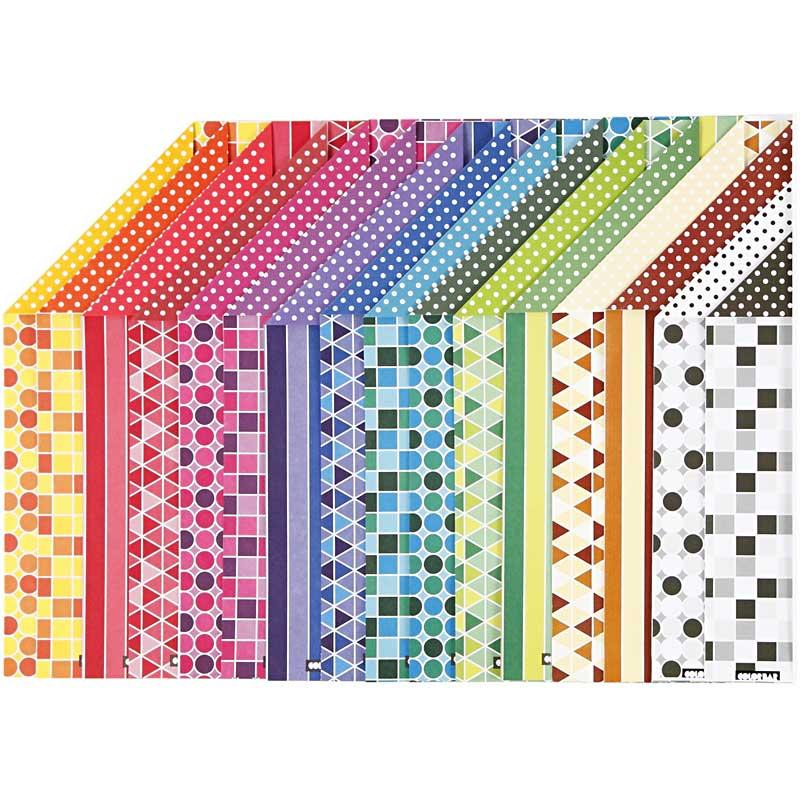 Color Bar Paper Print A4 100GR, 16 sheets