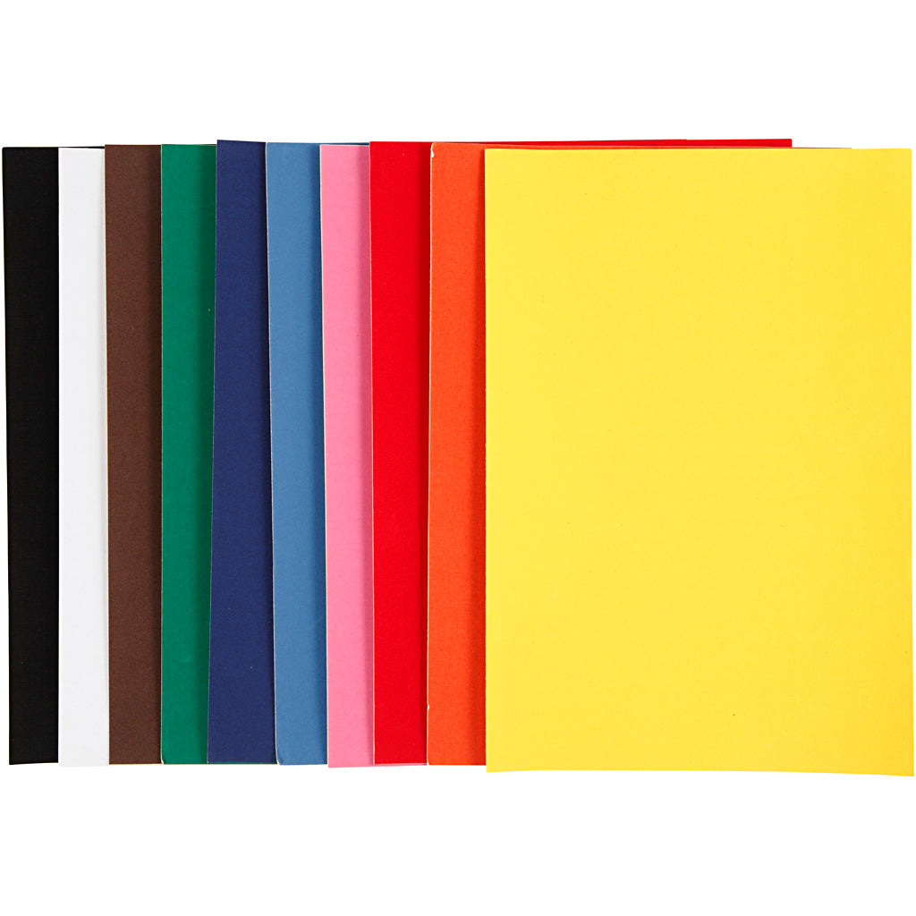 Velour paper color A4, 10 sheets