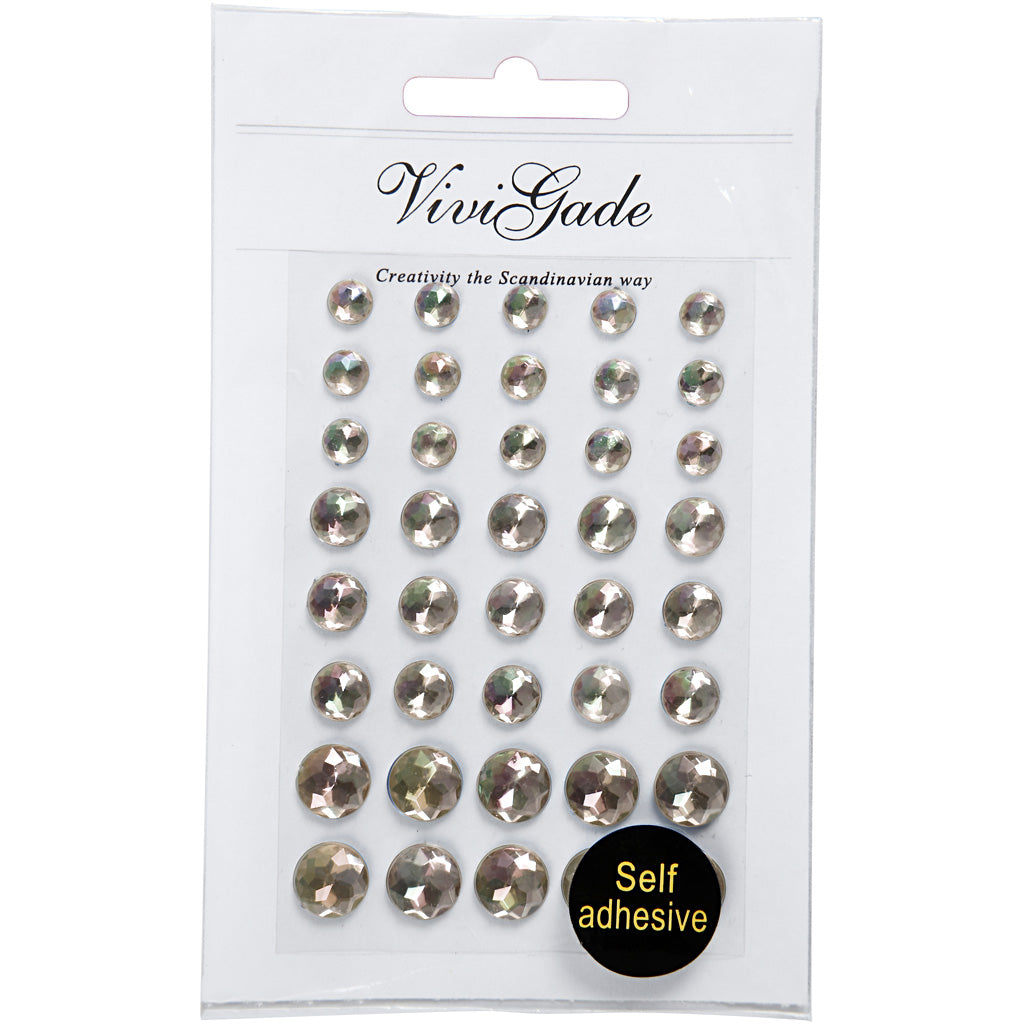 Creativ Company Strasstones Crystal 6-8-10 mm, 40..