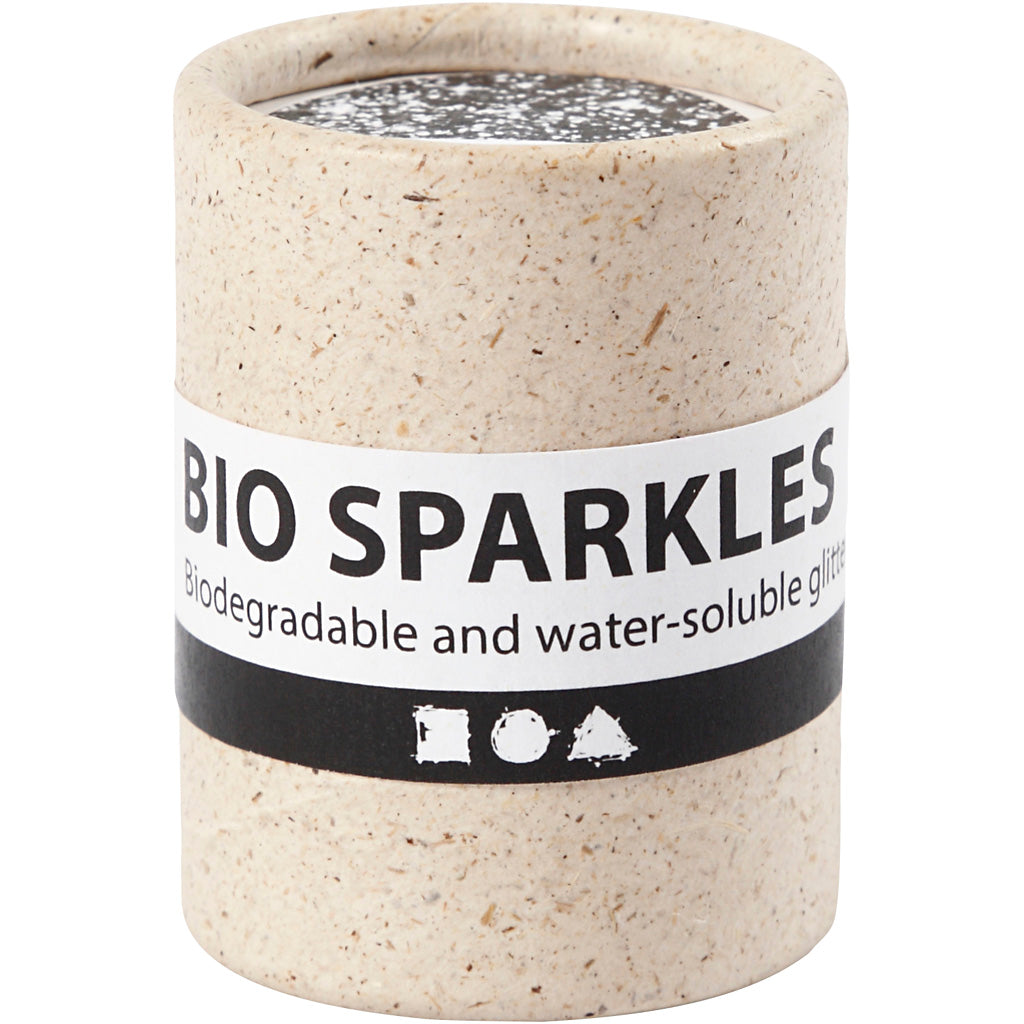 Creativ Company Bio-Glitter, D 0,4 mm, striebro, 10 gr 1 box