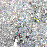 Creativ Company Glitter in Sequins Silver, 6x5gr