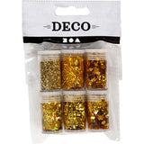 Createv Company Glitter in Paileten Gold, 6x5gr