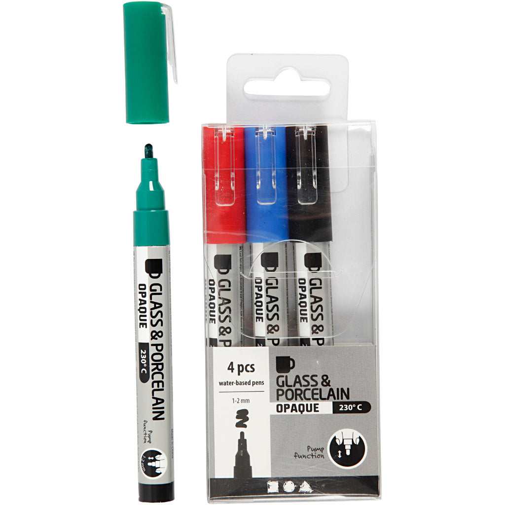 Creativ Company Glasen Porcelain Inten inten Color, 4st.