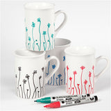 Creativ Company Glasen Porcelain Inten inten Color, 4st.