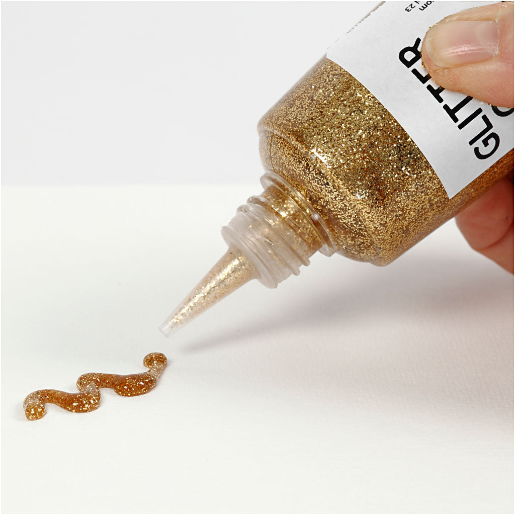 Creativ Company Glitter Glue Gold, 118 ml