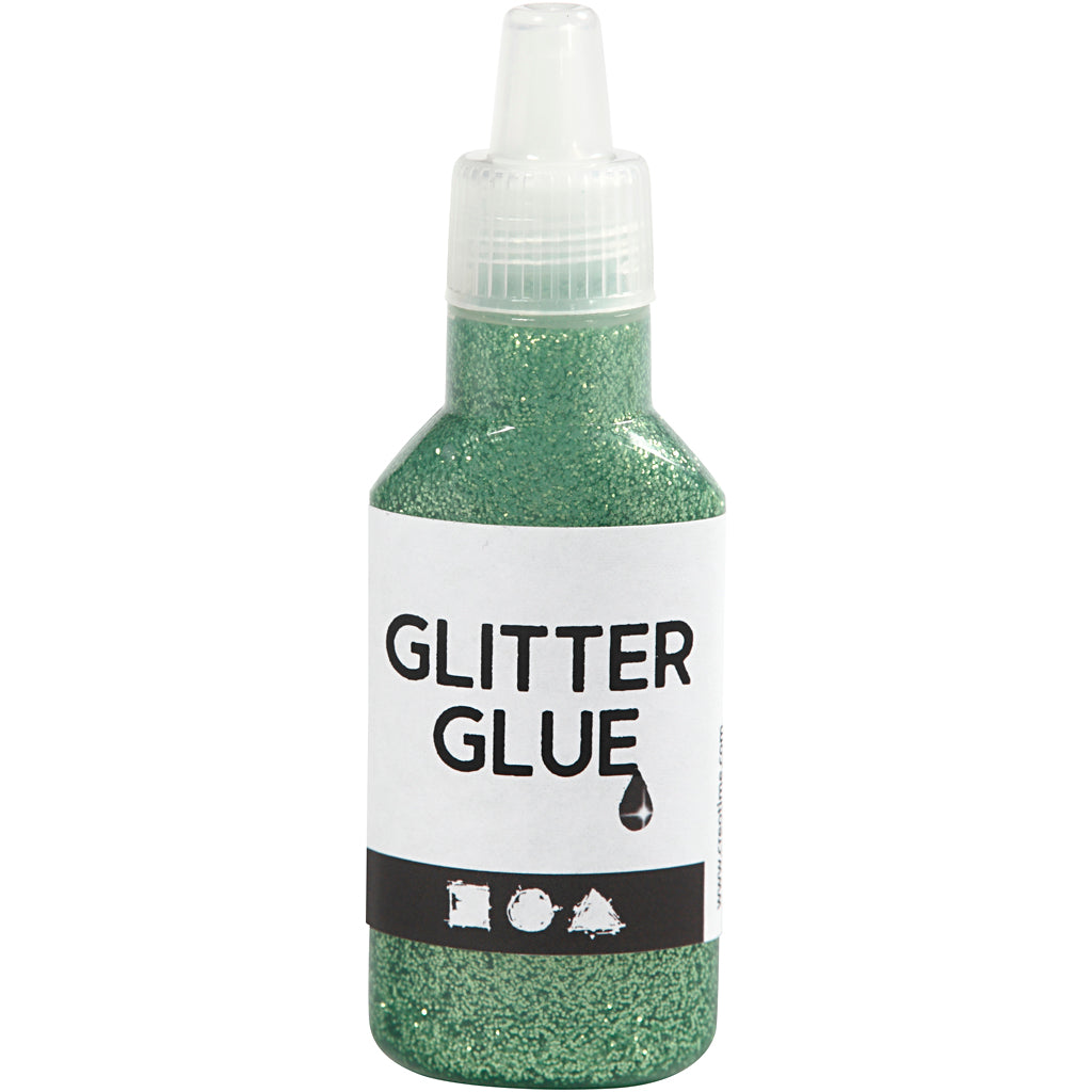 Creativ-yrityksen glitterliima, vihreä, 25 ml 1 pullo