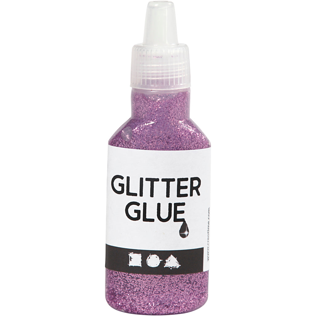 „Creativ Company Glitter Glue“, violetinė, 25 ml 1 butelis