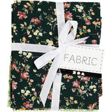 Patchwork fabric green 45x55cm, 4st.