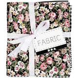 Patchwork fabric black 45x55cm, 4st.
