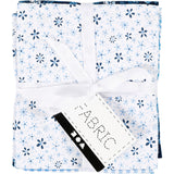 Patchwork fabric blue 45x55cm, 4st.