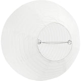 Rispapirlampe hvit dråpe, 27 cm
