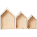 Wooden houses with hanging hook, 3rd.