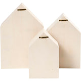 Wooden houses with hanging hook, 3rd.