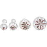 Creative company cutters with stamper flower, 4pc.