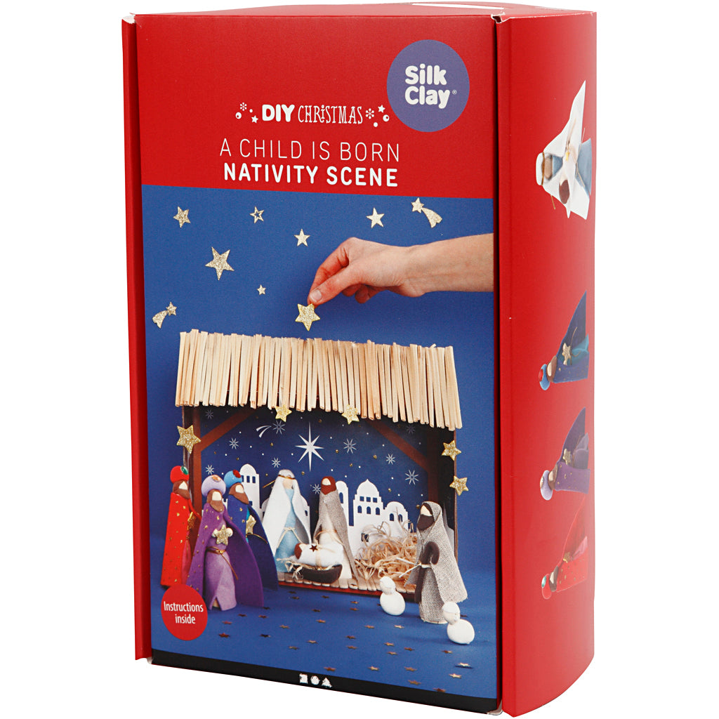 Ensemble d'artisanat de la nativité en bois de la compagnie de création en bois