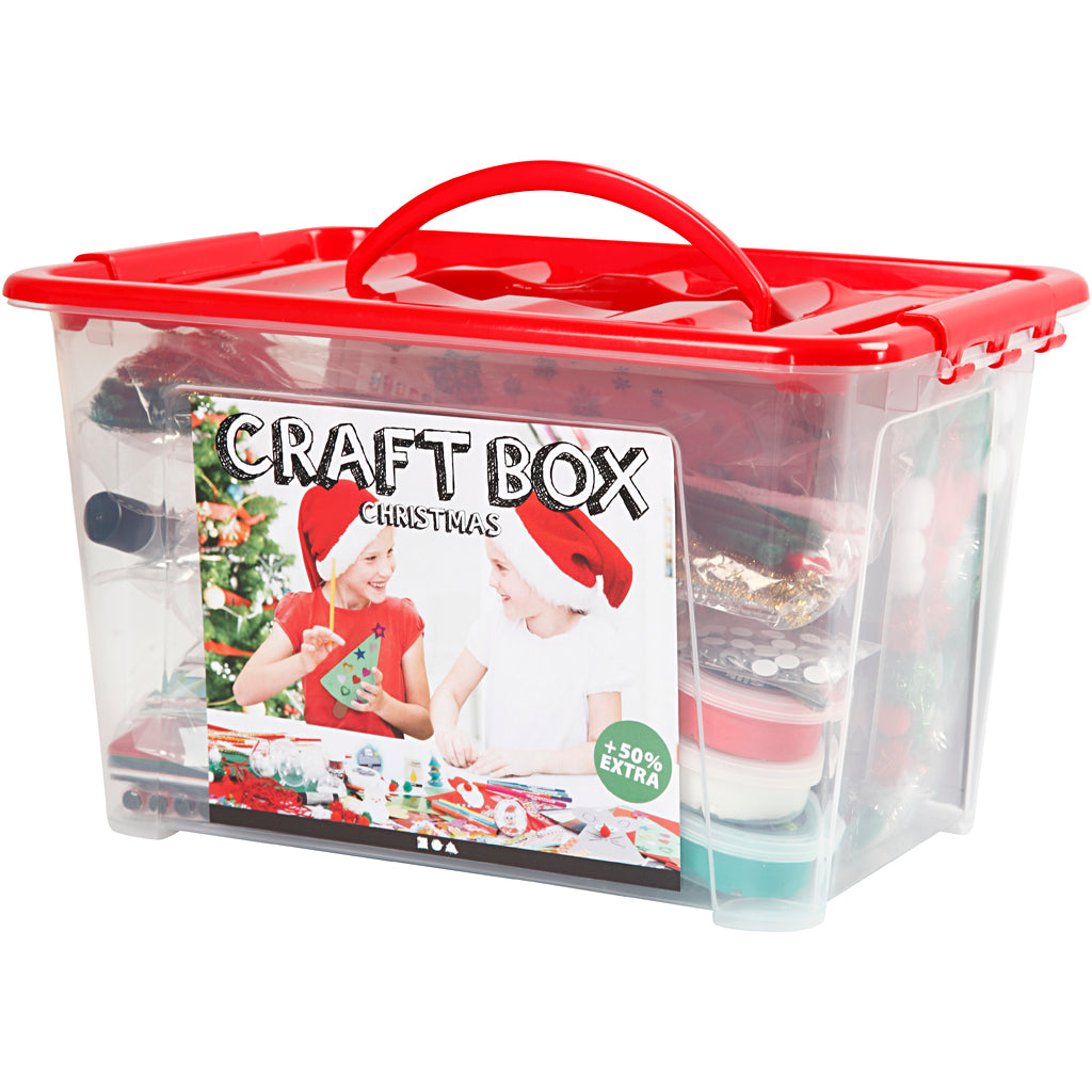 Creativ Company Hobbybox Red z ustvarjalnimi materiali