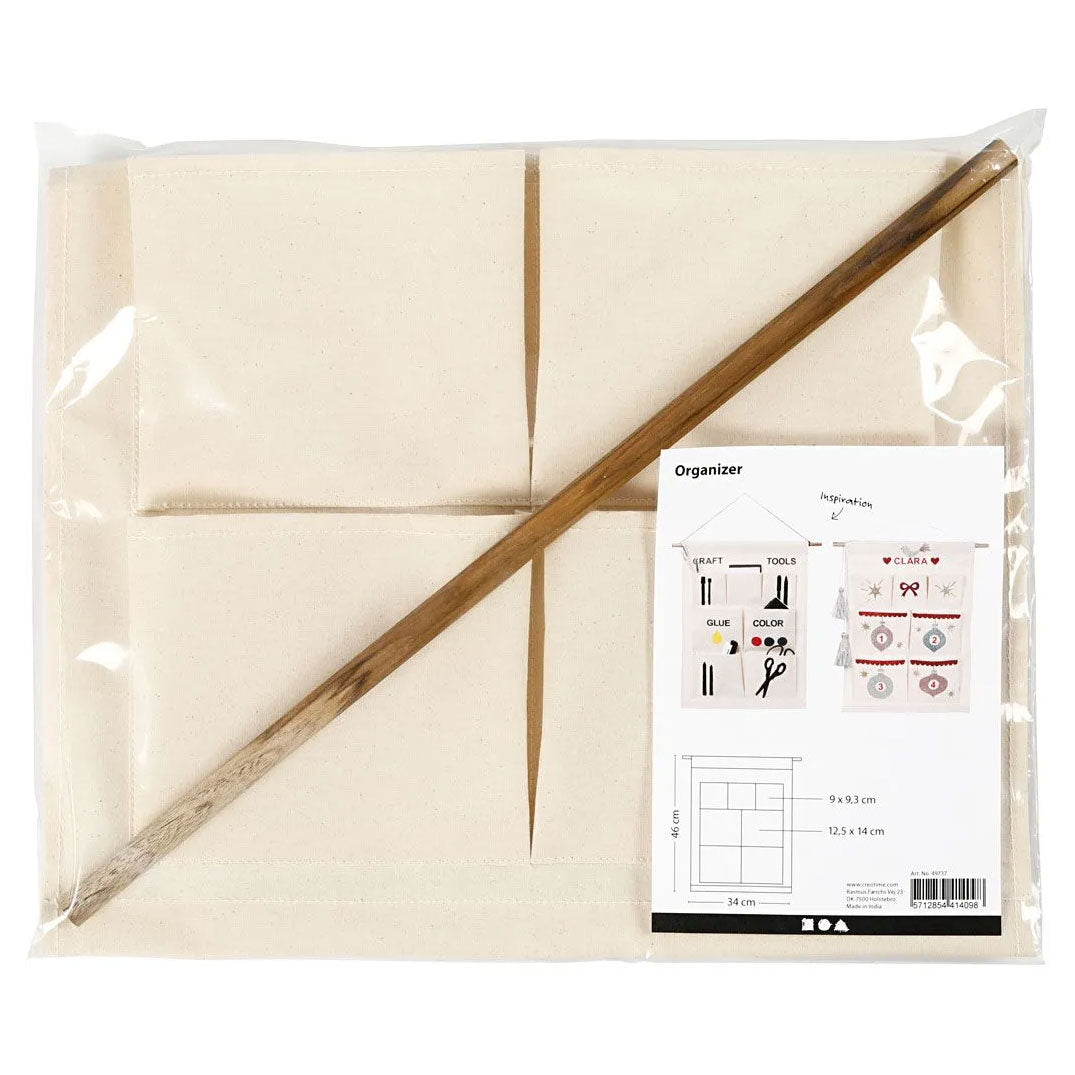 Hanging organizer canvas