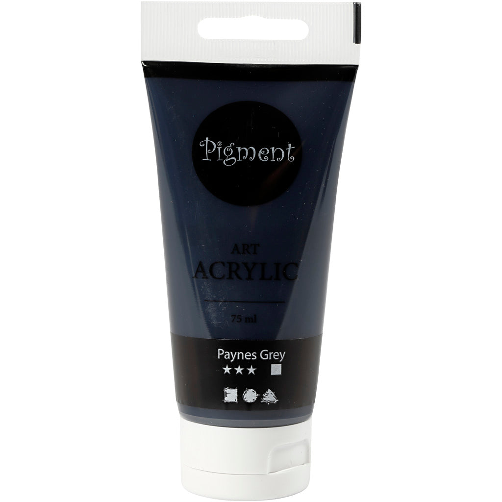 Creativ Company Pigment Art Acrylic Paint Paynes Gray, 75ml