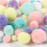 Pom-Poms pastelne barve, 400gr.
