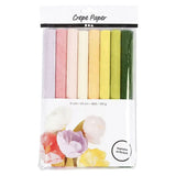 Pastelové barvy Crep Paper, 8 listů