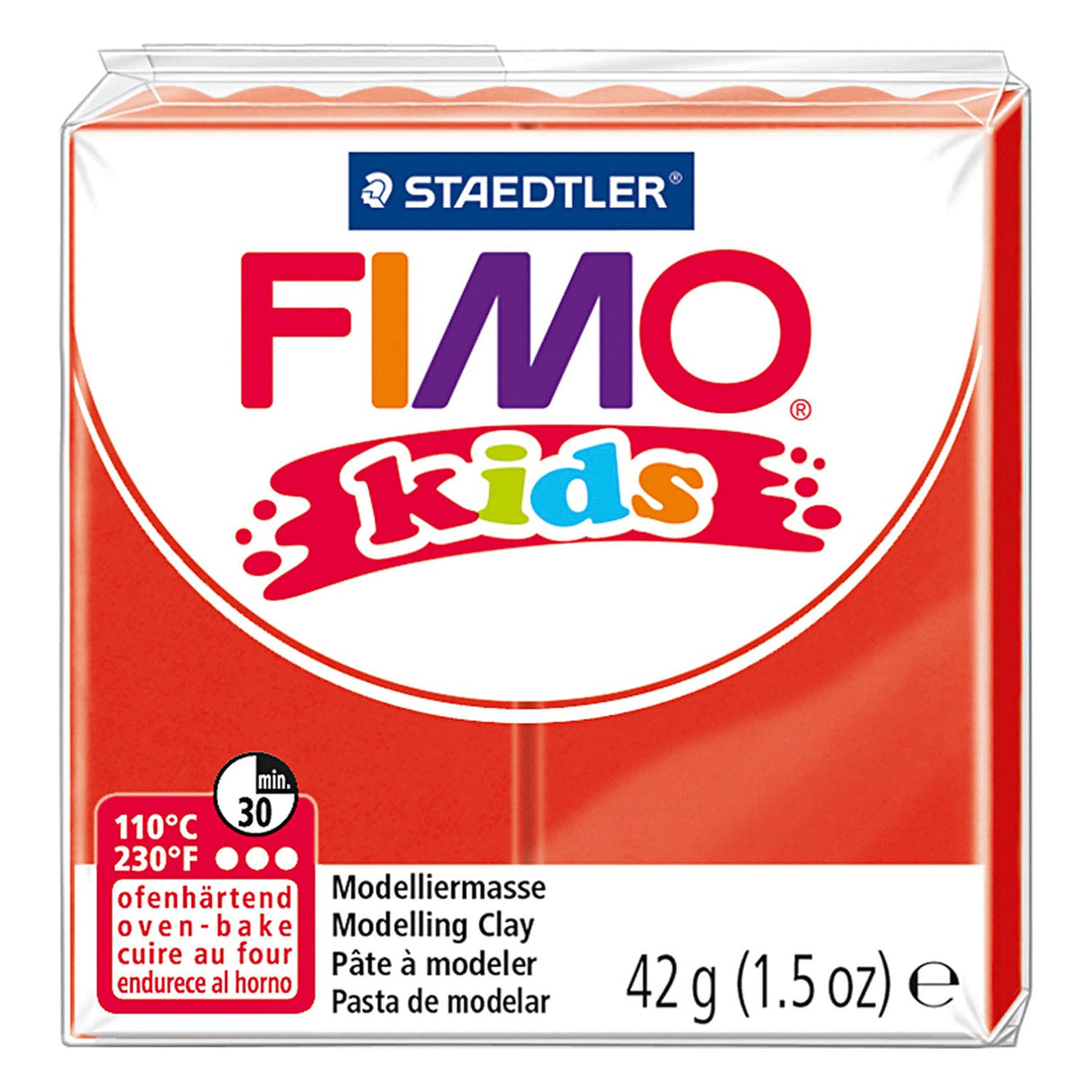 FIMO Kids MONTING CLAY RED, 42gr