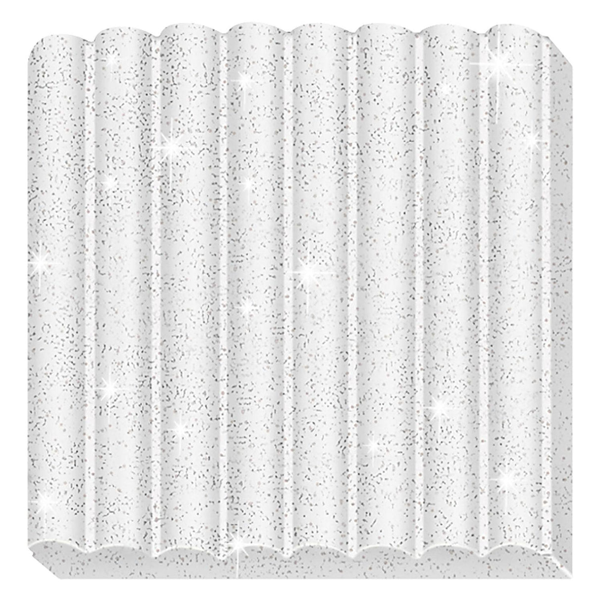 Fimo Kids Mounting Clay White Glitter, 42gr