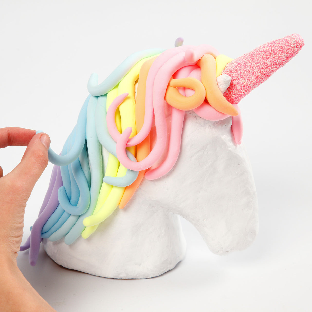Unicorn head papier-mâché
