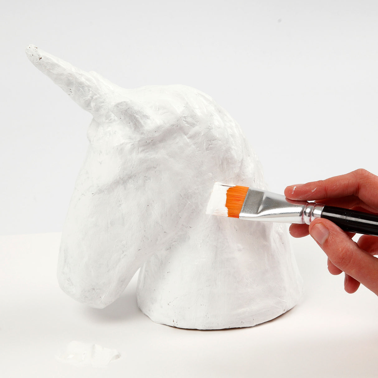 Unicorn head papier-mâché
