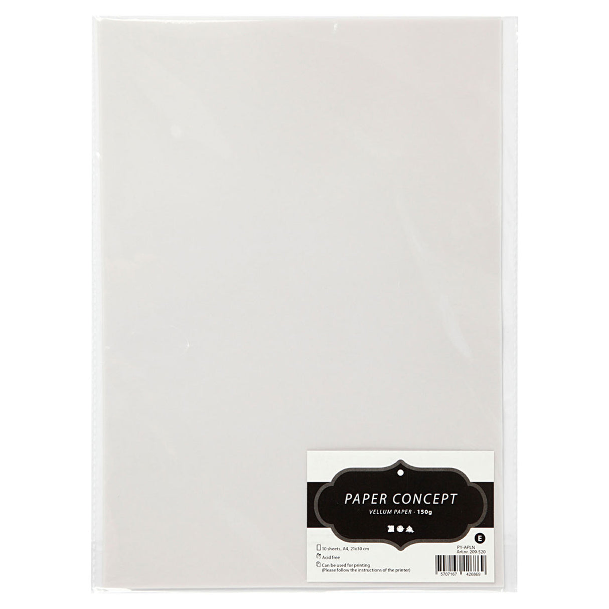 Vellum Paper off-White, A4 150 Gr, 10 listů
