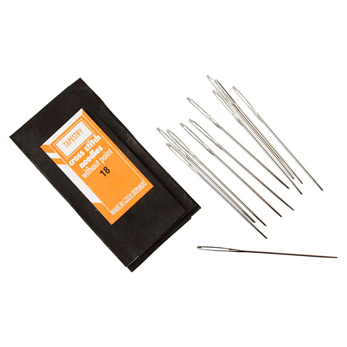 Embroidery needles with blunt point, 5cm, 25 pcs.
