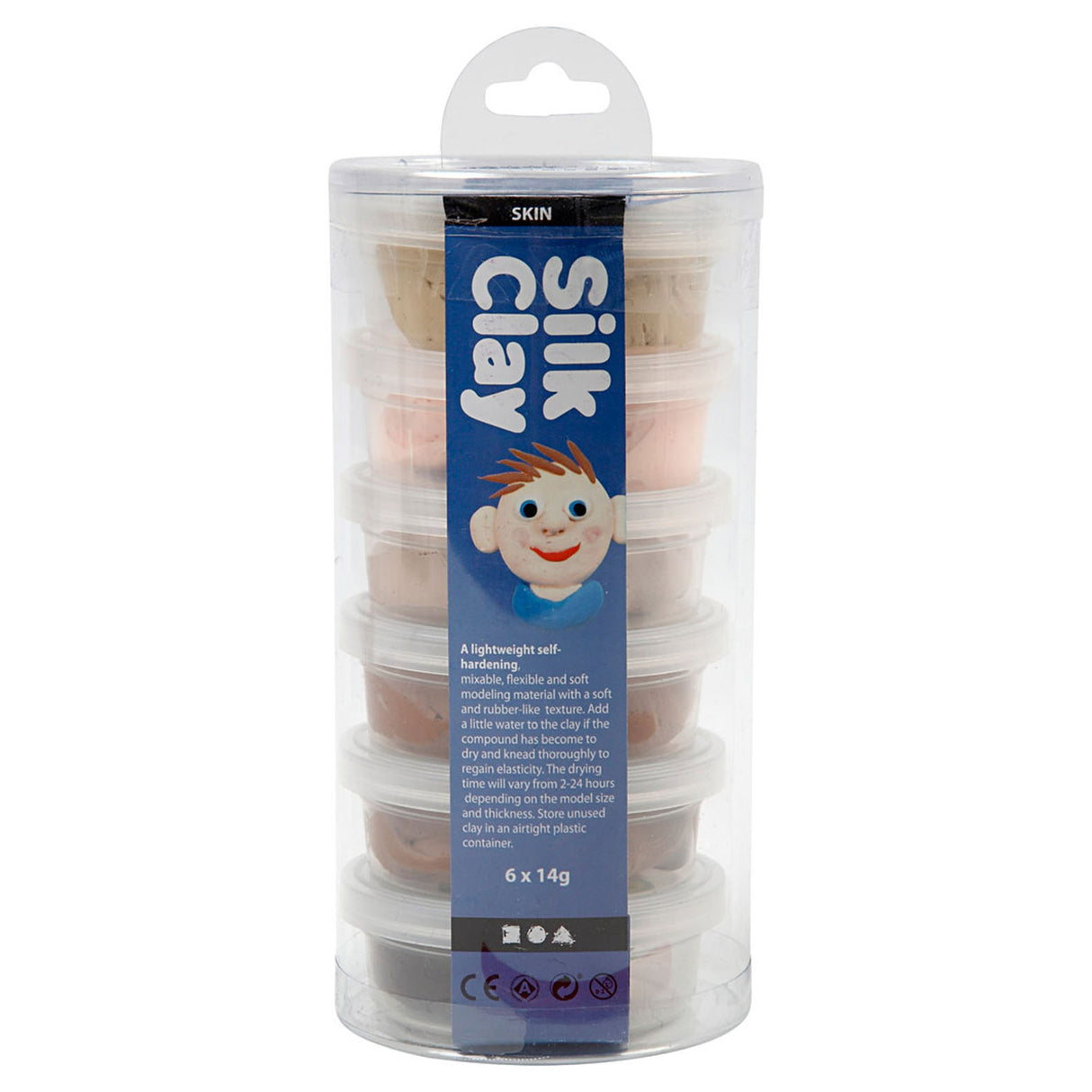 Silk Glina, barva kože, 6dlg.