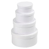 Boîtes rondes de carton, 4 tailles