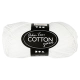 Creativ Company Cotton Garen, bílá, 50gr, 170 m