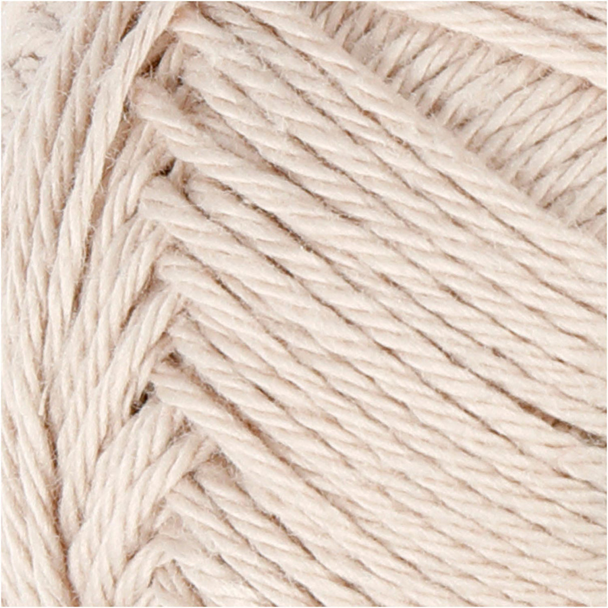 Cotton yarn, sand color, 50gr, 170m