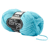 Hilo de algodón, turquesa, 50gr, 170m