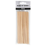 Creativ Company round craft sticks wood, 20st.