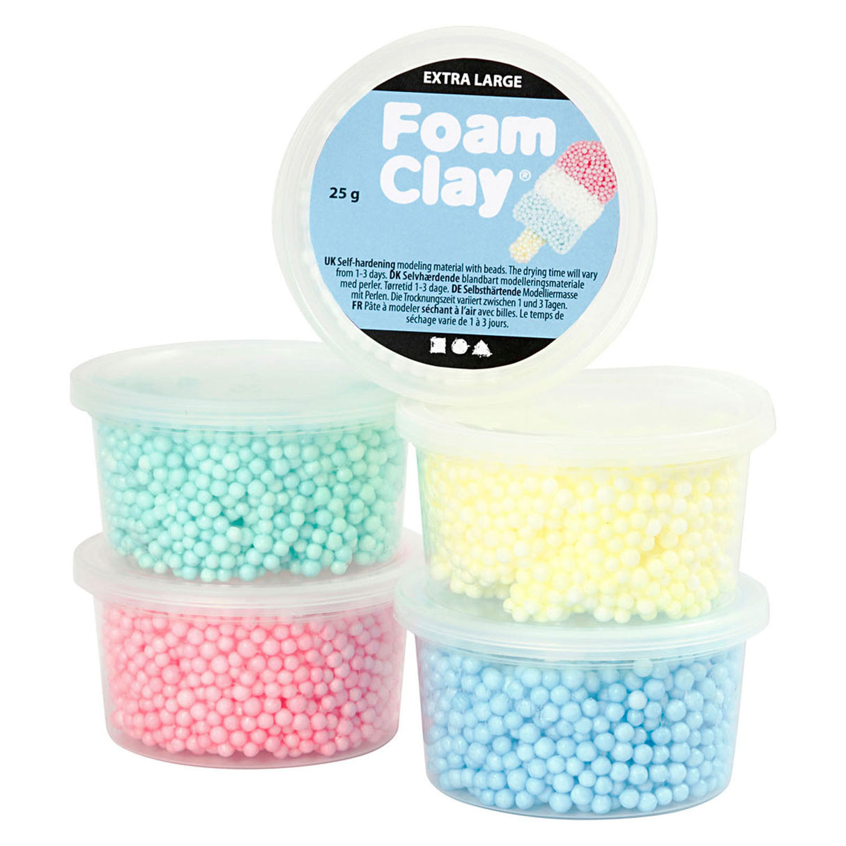 Creativ Company foam clay extra large, 5 colours