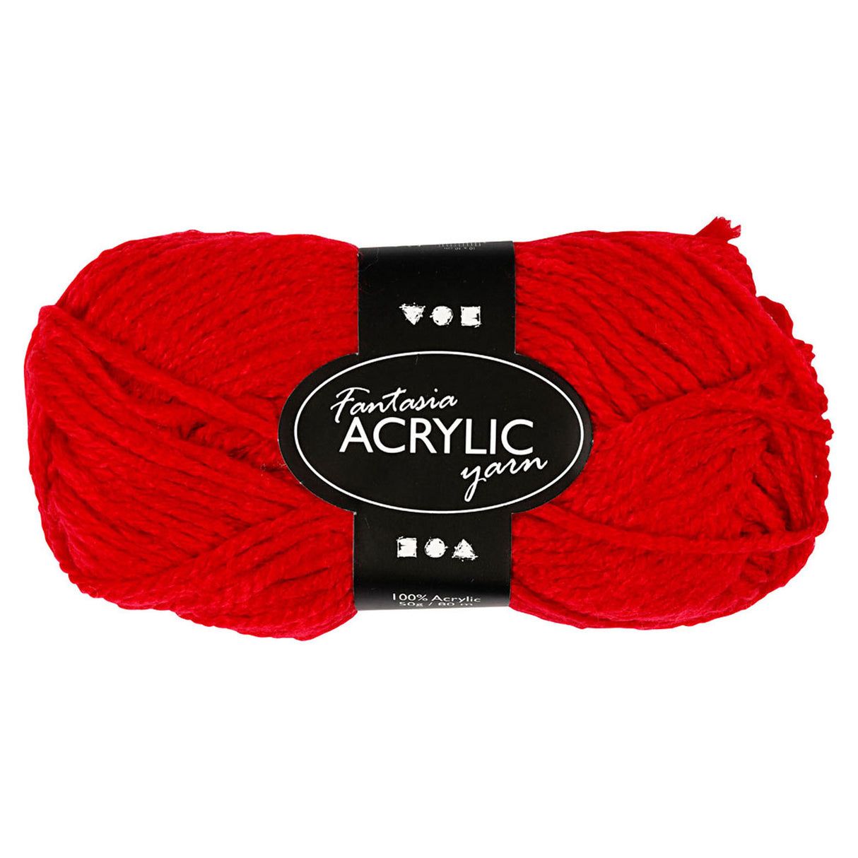 Creativ company acrylic yarn, red, 50g, 80m