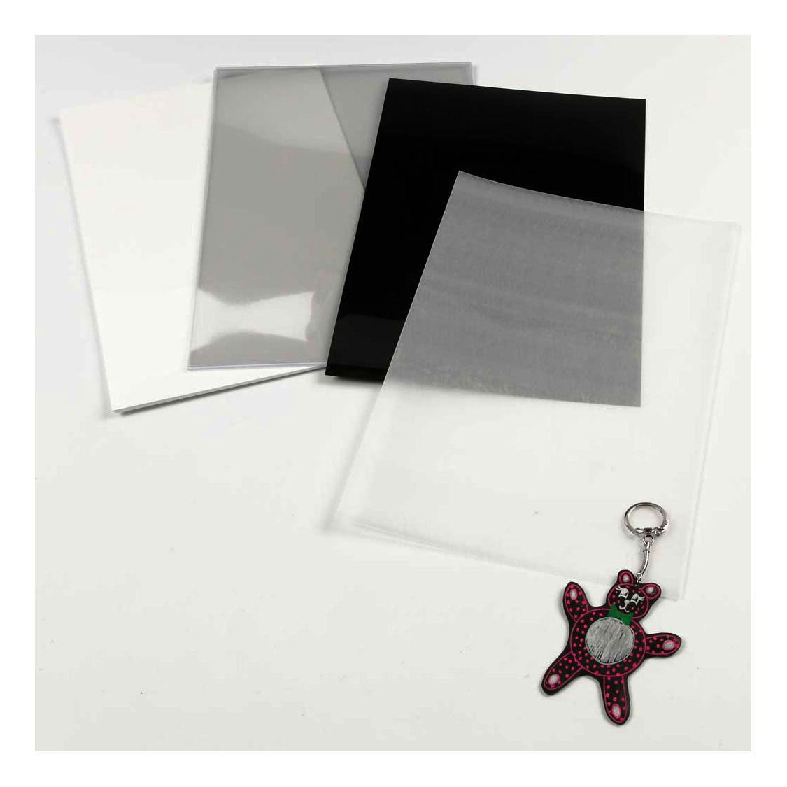 Sheets shrink film matt white 20x30, 10th.